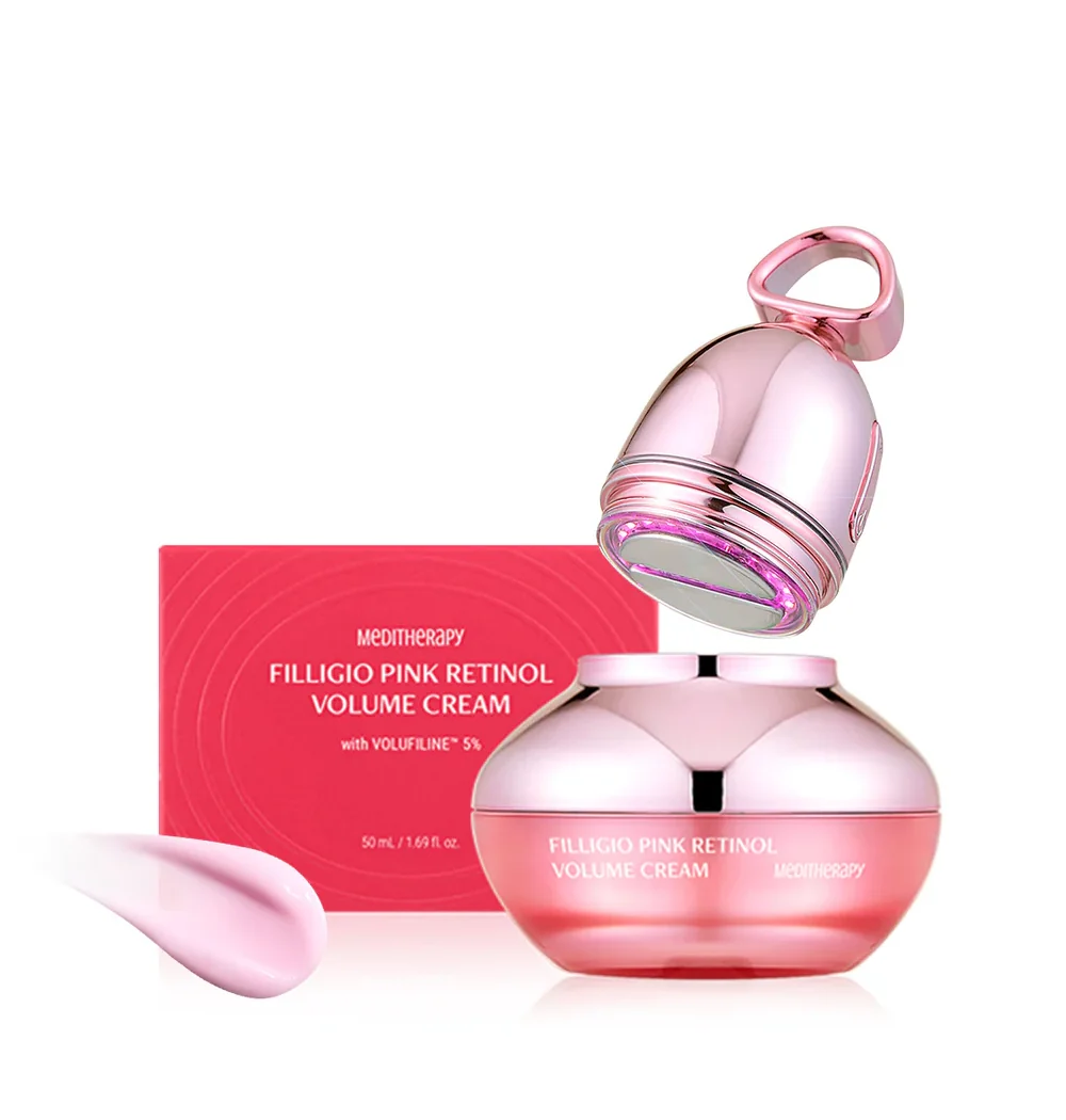 MEDITHERAPY FILLIGIO EMS DEVICE & PINK RETINOL VOLUME CREAM 50ml