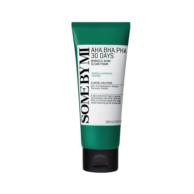 SOME BY MI - AHA BHA PHA 30 DAYS MIRACLE ACNE CLEAR  FOAM 100ML
