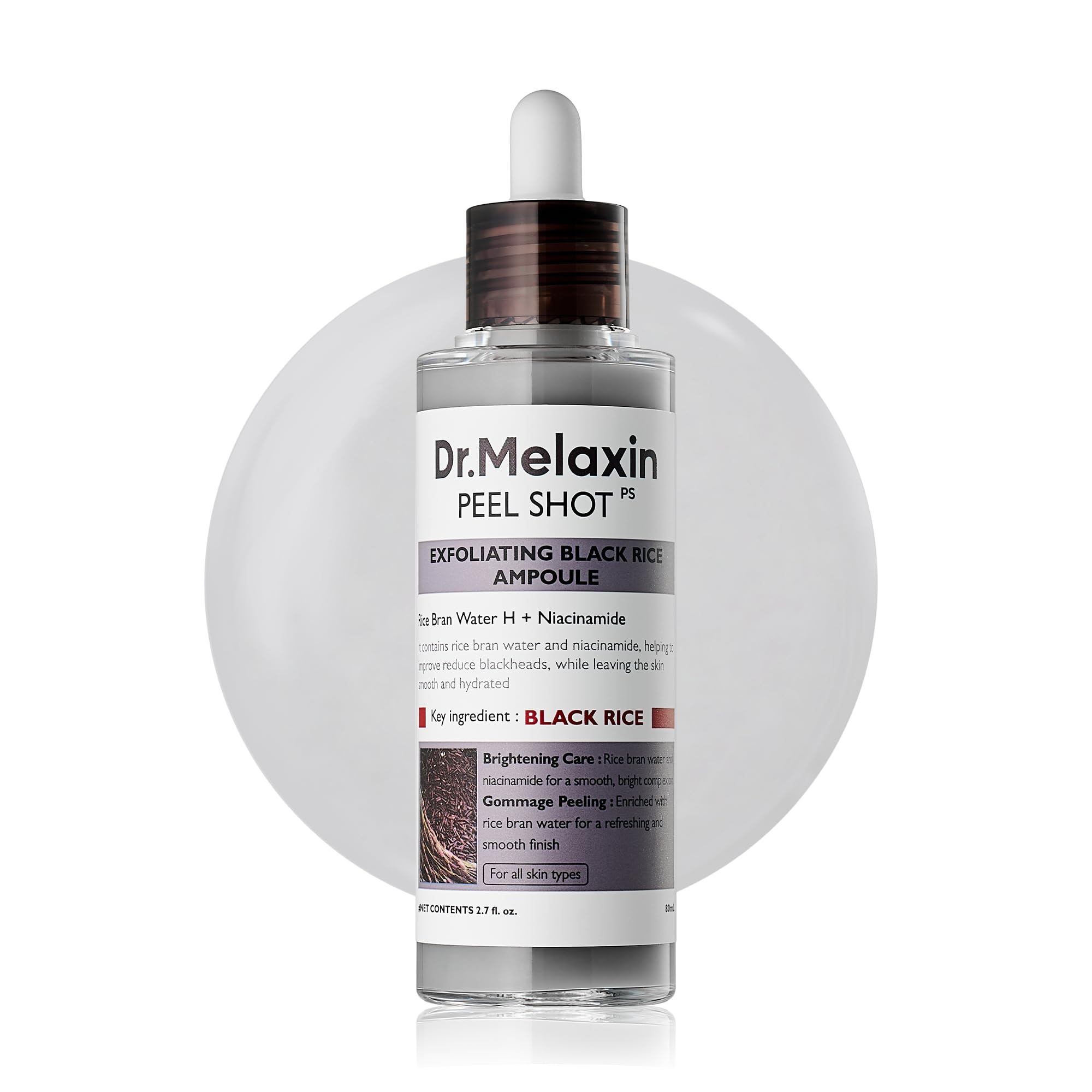 DR. MELAXIN PEEL SHOT EXFOLIATING BLACK RICE AMPOULE