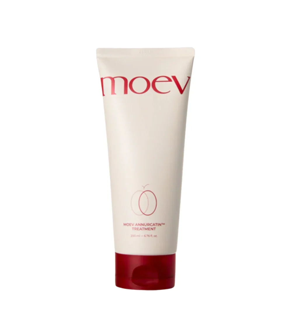 MOEV ANNURCATIN TREATMENT tube for damaged hair repair and growth stimulation.