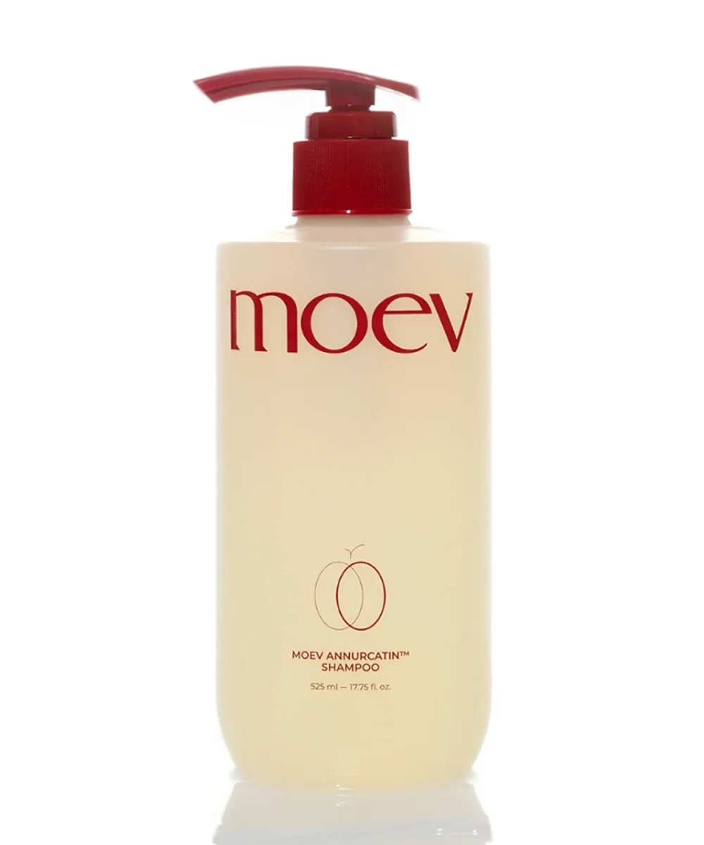 MOEV ANNURCATIN SHAMPOO bottle for hair loss treatment and root strengthening
